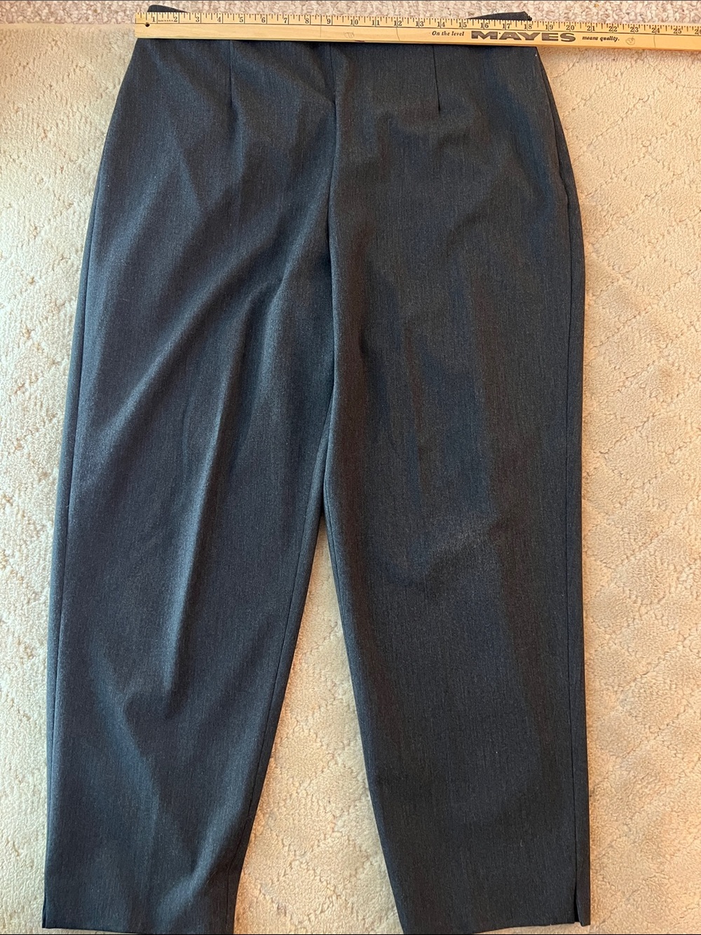 Talbots Women's Straight Leg Trousers in Charcoal